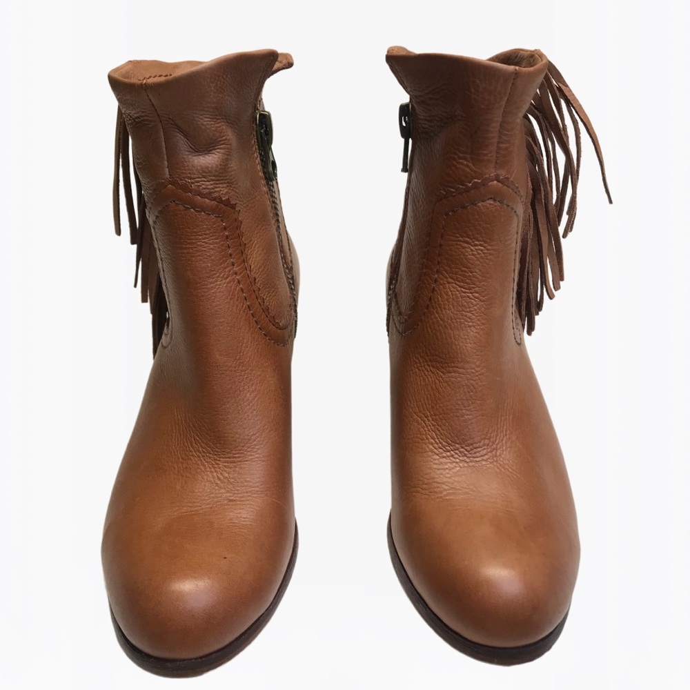 Sam Edelman Fringe Leather Women’s Ankle Boots - 8 M